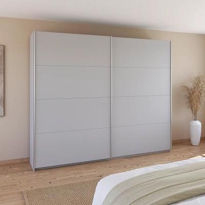 Rauch Quadra 271cm 2 Door Sliding Wardrobe - Silk Grey