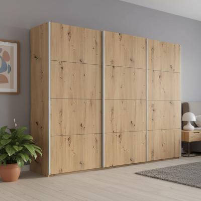 Rauch Beluga Extra 271cm 3 Door Sliding Wardrobe - Artisan Oak