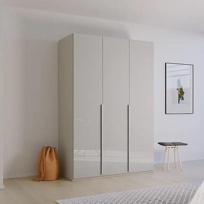 Rauch Purisma 151cm 3 Door Wardrobe - Silk Grey Glass