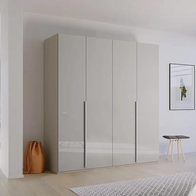 Rauch Purisma 201cm 4 Door Wardrobe - Silk Grey Glass