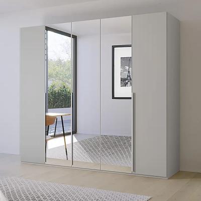 Rauch Purisma 251cm 5 Door Wardrobe with Mirror - Silk Grey