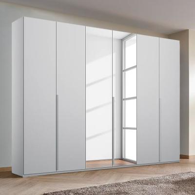 Rauch Purisma 301cm 6 Door Wardrobe with Mirror - Silk Grey