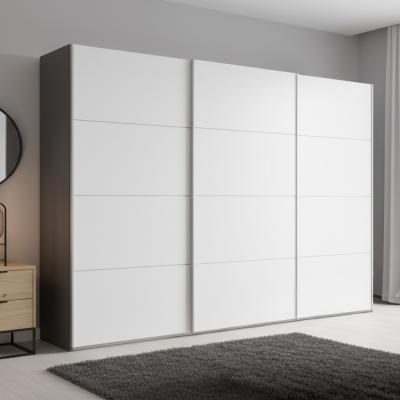 Rauch Beluga Extra 316cm 3 Door Sliding Wardrobe - Graphite and Alpine White