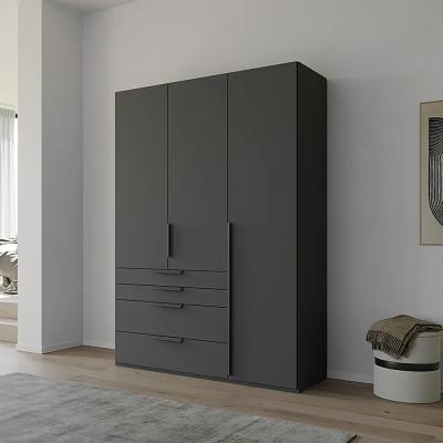Rauch Purisma 151cm 3 Door Wardrobe with Drawer - Graphite
