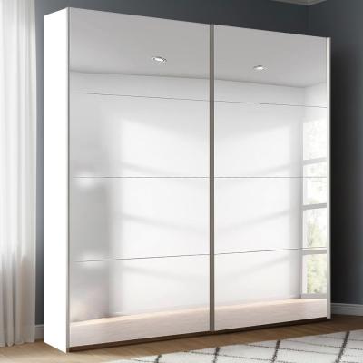 Rauch Beluga Extra 181cm 2 Door Sliding Mirrored Wardrobe - Alpine White
