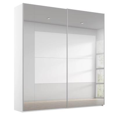 Rauch Miramar Type-4 181cm 2 Door Mirrored Sliding Wardrobe - Alpine White