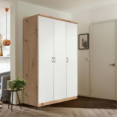Rauch Celle Super 136cm 3 Door Wardrobe - Artisan Oak and Alpine White
