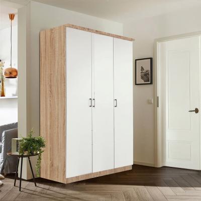 Rauch Celle Super 136cm 3 Door Wardrobe - Sonoma Oak and Alpine White