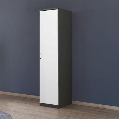 Rauch Celle Super 47cm 1 RH Door Wardrobe - Metallic Dark Grey and Alpine White
