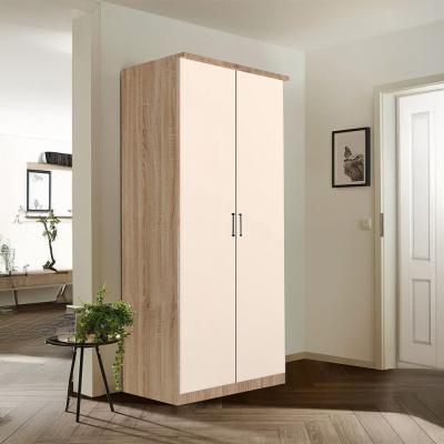 Rauch Celle Super 91cm 2 Door Wardrobe - Sonoma Oak and Champagne