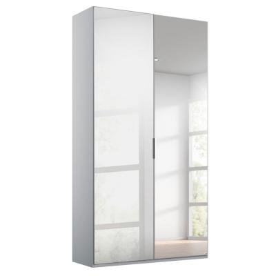 Rauch Miramar Type-5 101cm 2 Door Mirrored Wardrobe - Silk Grey