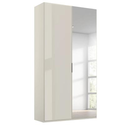 Rauch Miramar Type-5 101cm 2 Door Wardrobe with Mirror - Champagne and Champagne Glass