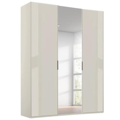 Rauch Miramar Type-5 151cm 3 Door Wardrobe with Mirror - Champagne and Champagne Glass