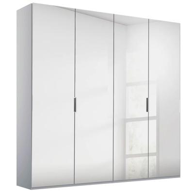 Rauch Miramar Type-5 201cm 4 Door Mirrored Wardrobe - Silk Grey