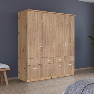 Rauch Celle Matt 181cm 4 Door Wardrobe with Drawer - Artisan Oak and Sonoma Oak