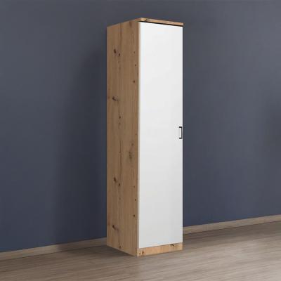 Rauch Celle Matt 47cm 1 LH Door Wardrobe - Artisan Oak and Alpine White