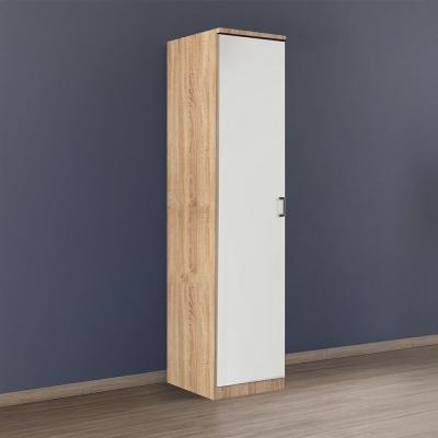 Rauch Celle Matt 47cm 1 LH Door Wardrobe - Sonoma Oak and Alpine White