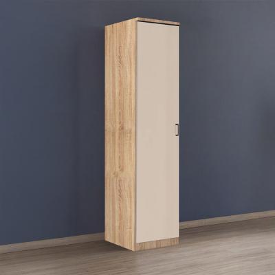 Rauch Celle Matt 47cm 1 LH Door Wardrobe - Sonoma Oak and Champagne