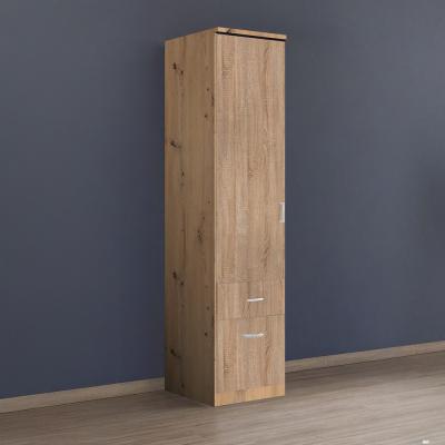 Rauch Celle Matt 47cm 1 LH Door Wardrobe with Drawer - Artisan Oak and Sonoma Oak