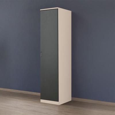 Rauch Celle Matt 47cm 1 RH Door Wardrobe - Champagne and Metallic Dark Grey