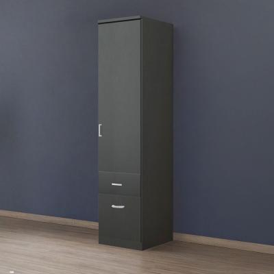 Rauch Celle Matt 47cm 1 RH Door Wardrobe with Drawer - Metallic Dark Grey