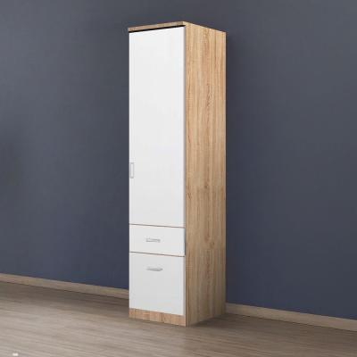 Rauch Celle Matt 47cm 1 RH Door Wardrobe with Drawer - Sonoma Oak and Alpine White