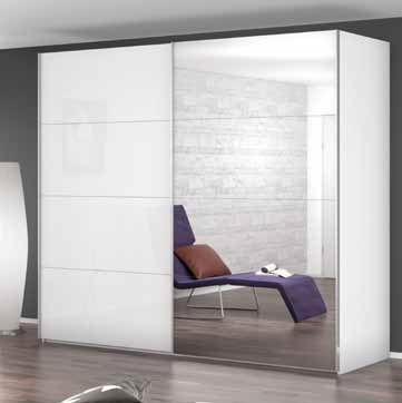 Product photograph of Beluga-extra Glass Sliding Wardrobe from Choice Furniture Superstore