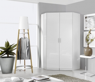 Product photograph of Celle High Gloss Corner Wardrobe from Choice Furniture Superstore