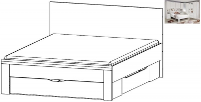 Rivera 5ft King Size Storage Bed in Alpine White - 160cm x 200cm