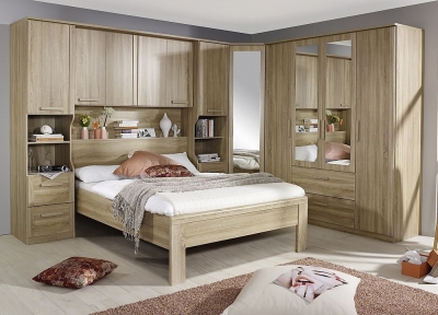 Image of Rivera Bedroom Set with 140cm Bed in Sonoma Oak