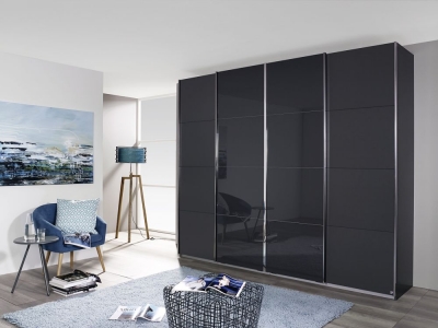 Product photograph of Syncrono Glass Sliding Wardrobe from Choice Furniture Superstore