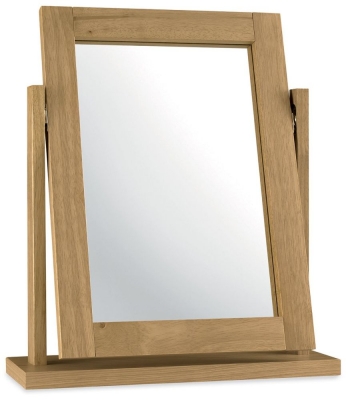 Product photograph of Bentley Designs Atlanta Oak Vanity Mirror from Choice Furniture Superstore