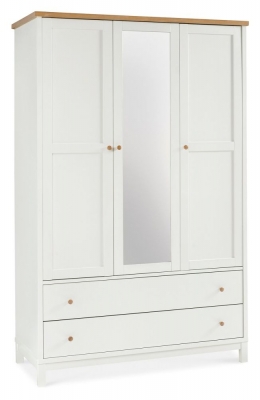 Bentley Designs Atlanta Two Tone 3 Door 2 Drawer Wardrobe