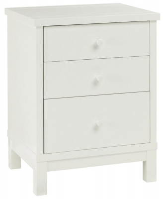 Bentley Designs Atlanta White 3 Drawer Bedside Cabinet