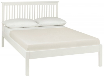Product photograph of Bentley Designs Atlanta White King Size Low Footend Bed from Choice Furniture Superstore