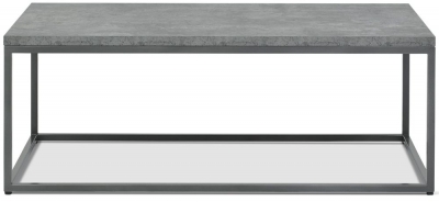 Product photograph of Bentley Designs Renzo Zinc And Dark Grey Coffee Table from Choice Furniture Superstore