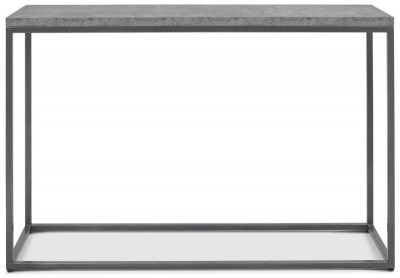 Product photograph of Bentley Designs Renzo Zinc And Dark Grey Console Table from Choice Furniture Superstore