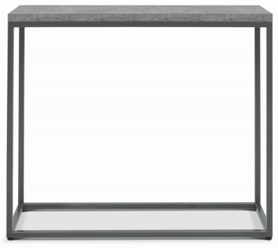 Product photograph of Bentley Designs Renzo Zinc And Dark Grey Narrow Console Table from Choice Furniture Superstore
