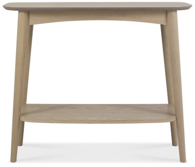 Product photograph of Bentley Designs Dansk Scandi Oak 1 Shelf Console from Choice Furniture Superstore
