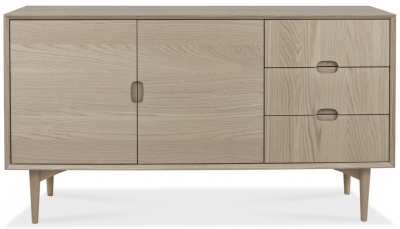 Product photograph of Bentley Designs Dansk Scandi Oak 2 Door 3 Drawer Sideboard from Choice Furniture Superstore