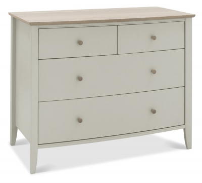 Product photograph of Bentley Designs Whitby Scandi Oak And Soft Grey 2 2 Drawer Chest from Choice Furniture Superstore