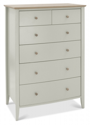 Product photograph of Bentley Designs Whitby Scandi Oak And Soft Grey 2 4 Drawer Chest from Choice Furniture Superstore
