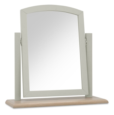 Product photograph of Bentley Designs Whitby Scandi Oak And Soft Grey Vanity Mirror from Choice Furniture Superstore