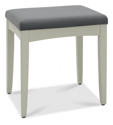 Product photograph of Bentley Designs Whitby Soft Grey Velvet Stool-gun Metal from Choice Furniture Superstore