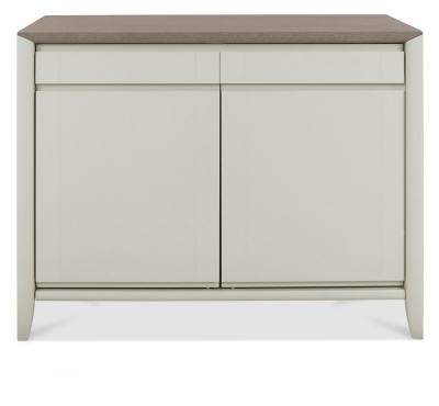 Product photograph of Bentley Designs Bergen Grey Washed Oak And Soft Grey Narrow 2 Drawer Sideboard from Choice Furniture Superstore