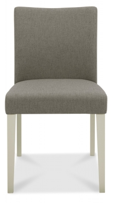 Bentley Designs Bergen Grey Washed Titanium Fabric Dining Chair Sold In Pairs