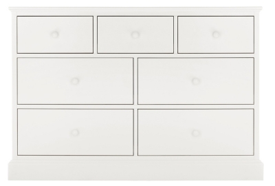 Product photograph of Bentley Designs Ashby White 3 4 Drawer Chest from Choice Furniture Superstore