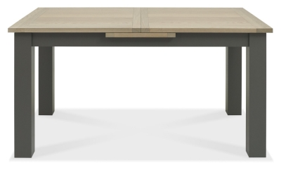 Product photograph of Bentley Designs Oakham Dark Grey And Scandi Oak 6 Seater Extending Dining Table from Choice Furniture Superstore
