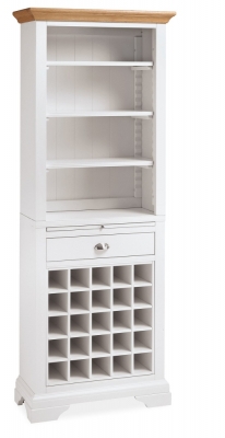 Product photograph of Bentley Designs Hampstead Two Tone Wine Rack from Choice Furniture Superstore