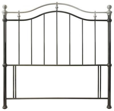 Product photograph of Bentley Designs Chloe Black Shiny Nickel 4ft Small Double Headboard from Choice Furniture Superstore